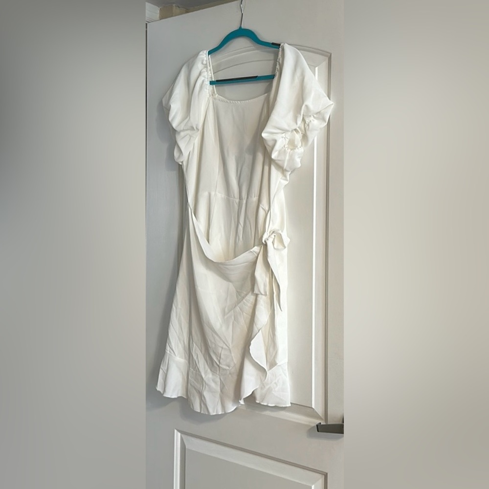 White Wrap Dress!